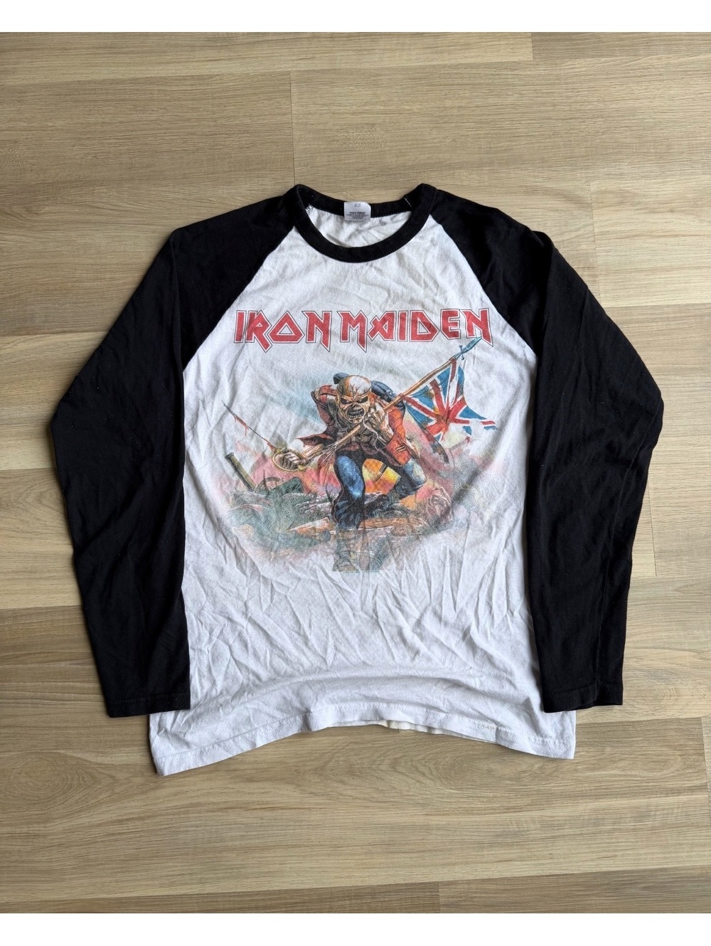 2010's Iron Maiden Vintage Graphic Baseball T-Shirt